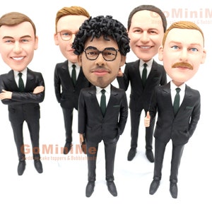 Groomsmen Gift set of 1-20 Groomsman bobble head Best man bobble head Best men bobbleheads Groomsmen bobble head Groomsmen bobbleheads GM602