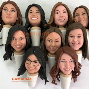 Wedding Bridesmaid Gifts Set | Maide Of Honor Gifts | 3-15 Set Custom Bottle Stopper With Your Face | bridesmaid | bridesmaid gifts proposal