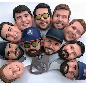 Groomsmen Gifts Set of 3-30 Custom Bottle Openers - Personalized Groomsmen Gift From Photo, Wedding Gifts for Groomsman & Best Man, MOQ 3