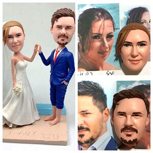 Personalized cake toppers Handmade your own custom wedding cake toppers from photos wedding gifts idea image 2