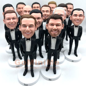 Groomsmen Gift set of 1-15 Groomsman bobble head Best man gifts Best men bobbleheads Groomsmen bobble head Groomsmen bobbleheads GM928
