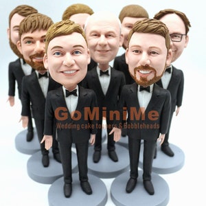 Groomsmen Gift set of 1-20 Groomsman bobble head Best man gifts Best men bobbleheads Groomsmen bobble head Groomsmen bobbleheads GM343