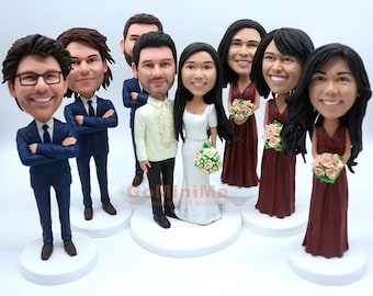 Cool Bridesmaid Gifts unique groomsmen gifts bobbleheads set of 1-15 bobbleheads best wedding party gifts, Gominime Free Shipping GM746