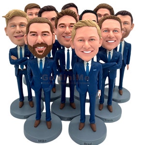 Groomsmen Gift set of 1-30 Groomsman bobble head, Gifts For Groomsman, Groomsmen Proposal Gifts, Groomsmen bobble head  Gominime GM2067