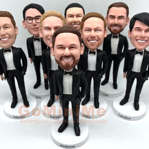 Cool Wedding Party Gifts Groomsmen Gift set of 1-15 Groomsman bobble head Best man gifts Groomsmen bobble head Groomsmen bobbleheads GM301