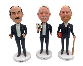 Funny Groomsmen Gift Set - Personalized Groomsman Bobble Head Unique Gifts For Your Groomsmen And Best Man Gominime 3415