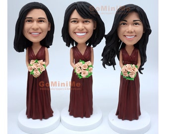 Bridesmaid Gifts Ideas cool bridesmaid gifts bobbleheads set of 1-10, Maid of Honor gifts bobbleheads bridesmaid bobbleheads figurines GM746