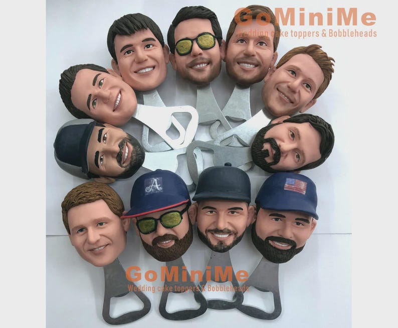 Custom Photo Bottle Opener for Groomsmen: Personalized Wedding Party Gifts, Matching Best Men, Bridal Party Favor, 5-10 Day Fast Rush Order image 7
