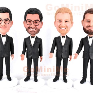 Groomsmen Gift set of 1-20 Groomsman bobble head Best man bobble head Best men bobbleheads Groomsmen bobble head Groomsmen bobbleheads GM6