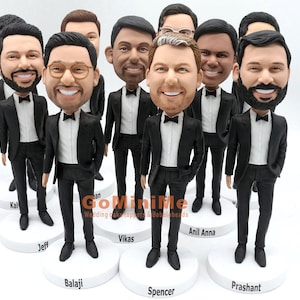Groomsmen Gift set of 1-20 Groomsman bobble head Best man gifts Best men bobbleheads Groomsmen bobble head Groomsmen bobbleheads Gominime