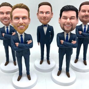 Groomsmen Gift Set Of 1-20 Groomsman bobble head Best man Bobble head Personalized Gifts For Groomsmen Bridesmaid GM1225