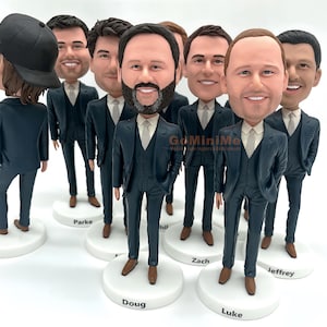 Groomsmen Gift 1-15 set of Groomsman bobblehead cool personalized Groomsman gifts Best gifts idea for groomsmen cool wedding officiant GM326