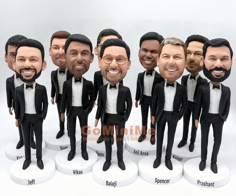 Groomsmen Gift set of 1-20 Groomsman bobble head Best man gifts Best men bobbleheads Groomsmen bobble head Groomsmen bobbleheads Gominime