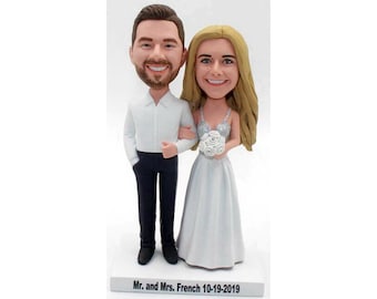 Custom Mr. and Mrs. wedding cake toppers, custom wedding cake topper,  personalized Wedding topper bride and groom