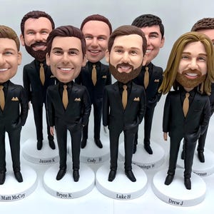 Groomsmen Gift set of 1-20 Groomsman bobble head Best man gifts Best men bobbleheads Groomsmen bobble head Groomsmen bobbleheads GM1438