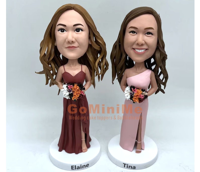 Bridesmaid Gifts Personalized bridesmaid gifts set of 1-15 Maid of Honor gifts bobbleheads bridesmaid gifts bobbleheads Figurines GM1628 image 5