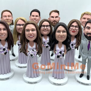 Bridesmaid Gifts Personalized bridesmaid gifts set of 1-15 Maid of Honor gifts bobbleheads bridesmaid gifts bobbleheads Figurines GM1628 image 1