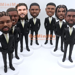 Groomsmen Gift set of 1-20 Groomsman bobble head Best man bobble head Best men bobbleheads Groomsmen bobble head Groomsmen bobbleheads GM514