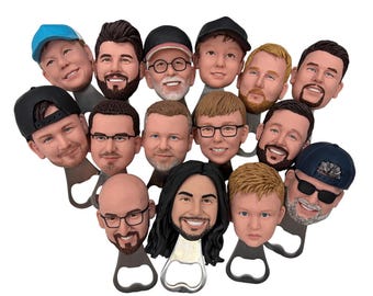Personalized Groomsmen Gifts from Photo, Unique Bottle Opener Keepsake, Custom Best Man Gift, Funny Groomsman Gift, 5-10-Day Rush