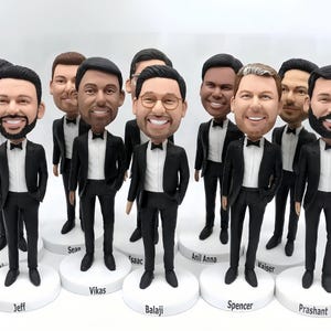 Groomsmen Gift set of 3-30 Groomsman bobble head Best man gifts Best men bobbleheads Groomsmen bobble head Groomsmen bobbleheads Gominime301