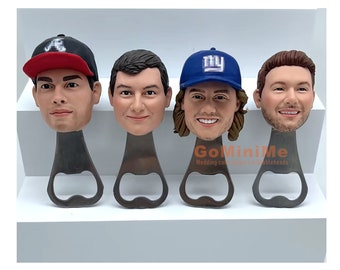 Groomsmen Gifts Best Man Gifts 1-40 set Personalized Bobbleheads Bottle Openers / Funny Handmade Gifts For Groomsmen Employee Xmas Gifts