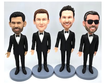 Groomsmen Gift Set 3-30 Groomsman bobble head Best man gifts, Groomsmen bobble head Groomsmen bobbleheads Quick 10 Day Rush Gominime GM6