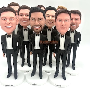 Groomsmen Gift set of 1-20 Groomsman bobble head Best man gifts Best men bobbleheads Groomsmen bobble head Groomsmen bobbleheads Gominime