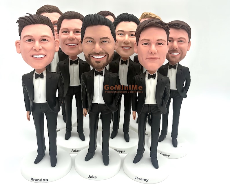 Groomsmen Gift set of 1-20 Groomsman bobble head Best man gifts Best men bobbleheads Groomsmen bobble head Groomsmen bobbleheads Gominime