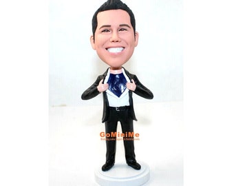 Groomsmen Gift set of 1-10 Groomsman bobble head Best man bobble head Best men gifts  Groomsmen bobble head BB34