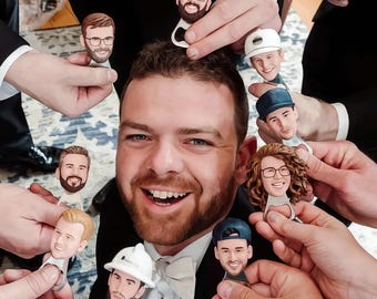 Groomsmen Gifts Set Personalized Bottle Openers With Gifts Box, Groomsman Gift Make From Photo, Fast Wedding Gift for Groom & Best Man MOQ:3