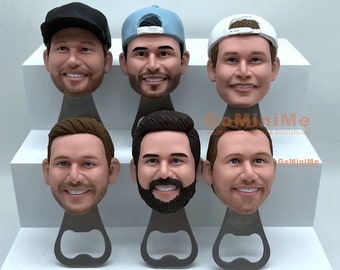 Groomsmen Gifts Best Man Gifts 1-40 set Personalized Bobbleheads Bottle Openers / Funny Handmade Gifts For Groomsmen Employee Xmas Gifts