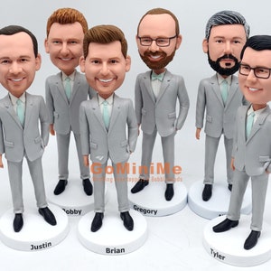 Groomsmen Gift set of 1-15 Groomsman bobble head Best man gifts Best men bobbleheads Groomsmen bobble head Groomsmen bobbleheads GM310