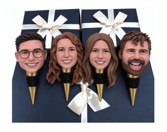 Groomsmen Gifts, Personalized Wine Stoppers from Photo, Custom Bridesmaid Gifts, Best Man Gifts, Unique Wedding Party Gifts