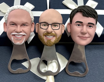 Groomsmen Gifts 3-30 set Personalized Bottle Openers With Gifts Box, Groomsman Gift From Photo, Wedding Gifts for Groomsman & Best Man Min3