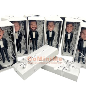 Groomsmen Gift set of 1-20 Groomsman bobble head Best man gifts Best men bobbleheads Groomsmen bobble head Groomsmen bobbleheads Gominime