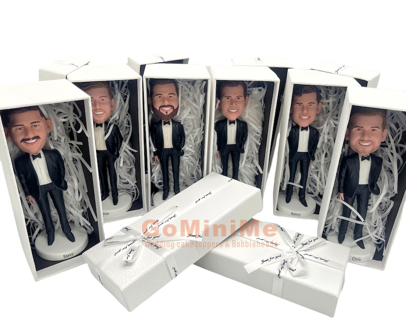 Groomsmen Gift set of 1-20 Groomsman bobble head Best man gifts Best men bobbleheads Groomsmen bobble head Groomsmen bobbleheads Gominime