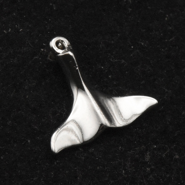 Rembrandt Charms - Vintage Sterling Silver Whale Tail Charm