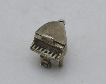 Vintage Sterling Silver Grand Piano Charm