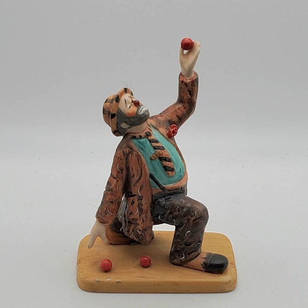 Dave Grossman Creation - The Original Emmett Kelly Circus Collection 1988 Collectible Ceramic Figurine