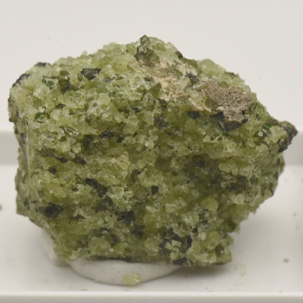 Peridot and Magnetite Thumbnail Mineral Specimen - Canary Islands