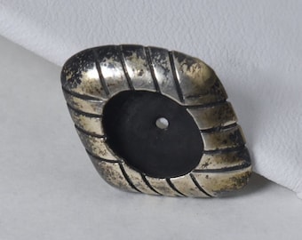Marco Begay - Navajo Sterling Silver Unmatched Damaged Earring Setting