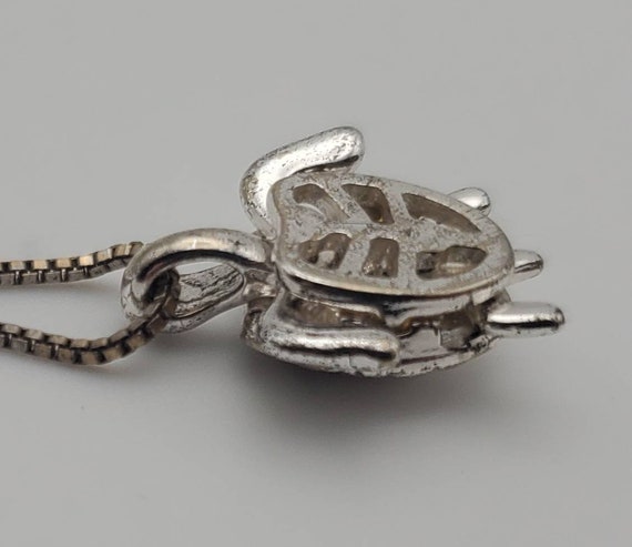 Turtle Chain Articulated Sea Turtle Pendant Chain Necklace - 18.25