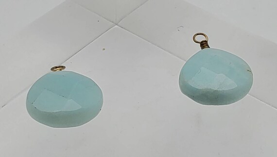 Faceted Amazonite Teardrop Dangles - MISSING CLOS… - image 8