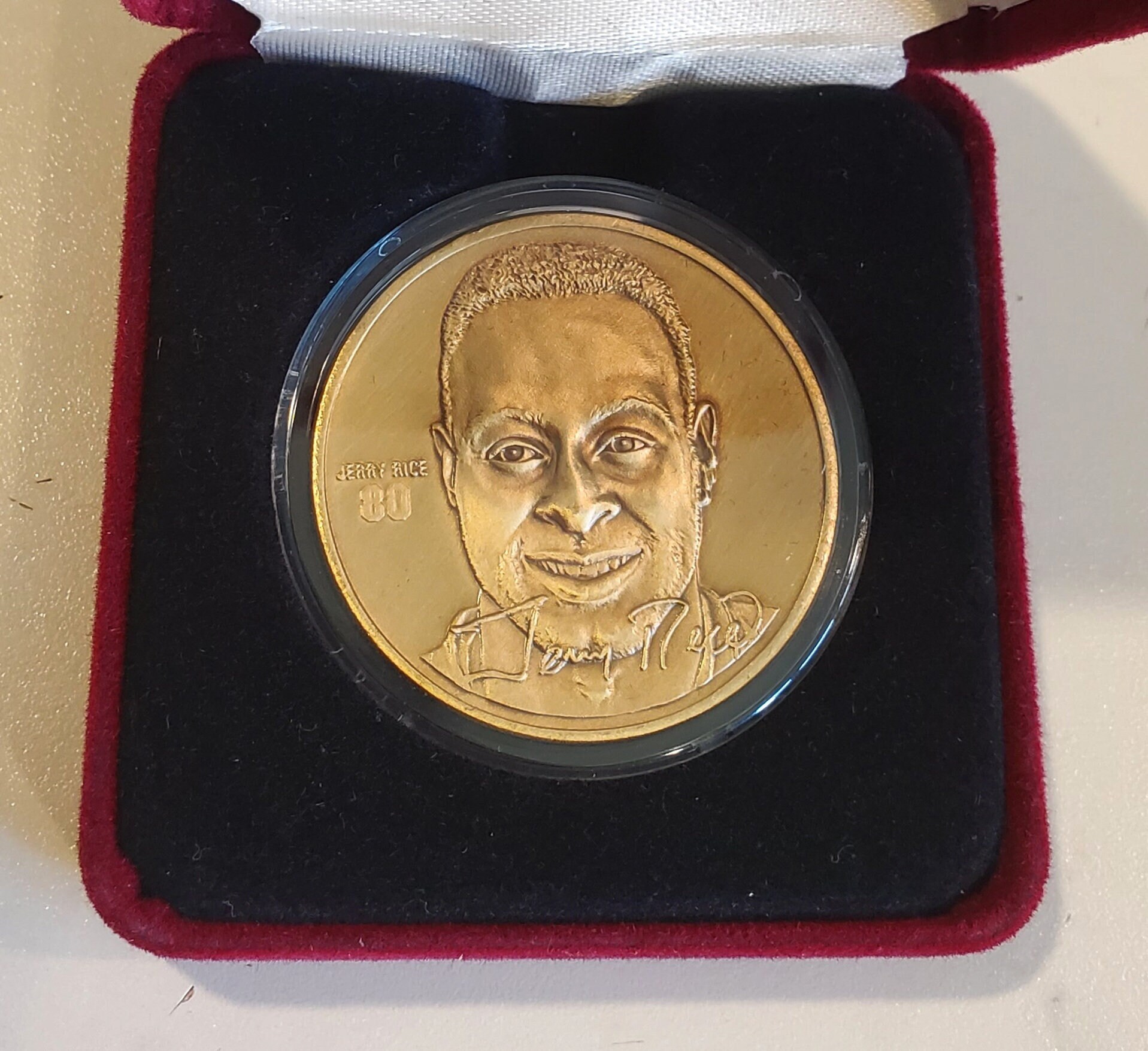 【激レア】ナリタブライアン ゴールドプレート The Highland Mint - Jerry Rice Limited Edition Official Bronze