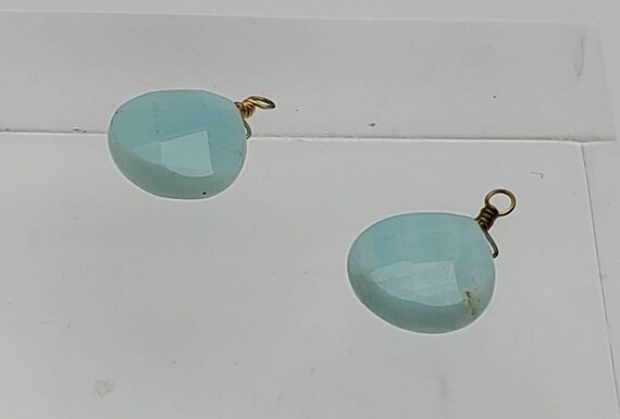 Faceted Amazonite Teardrop Dangles - MISSING CLOS… - image 7