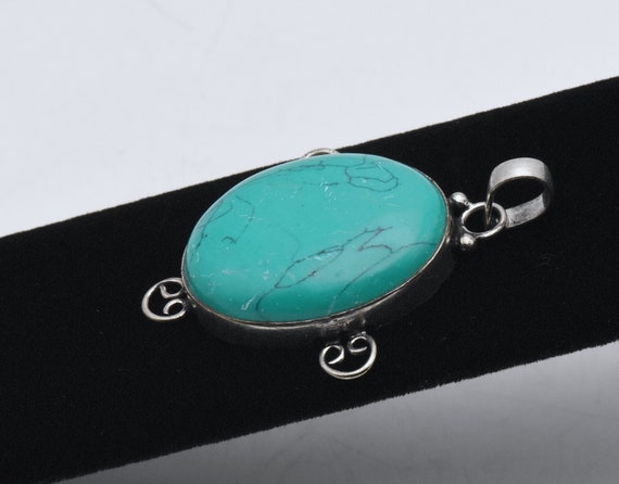 Sterling Silver Turquoise Pendant - image 4