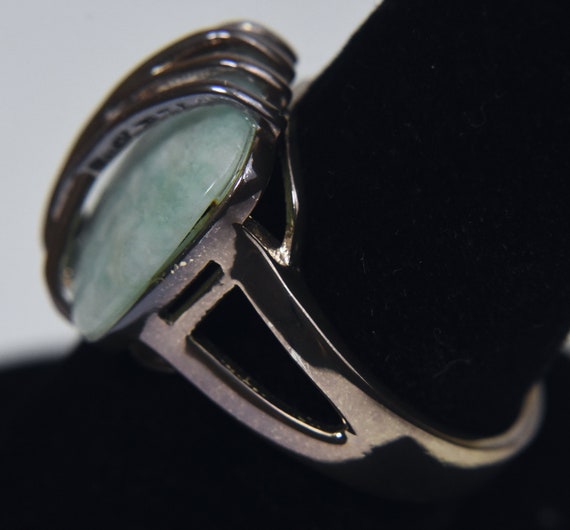 Amazonite Silver Ring - Size 8 - image 5