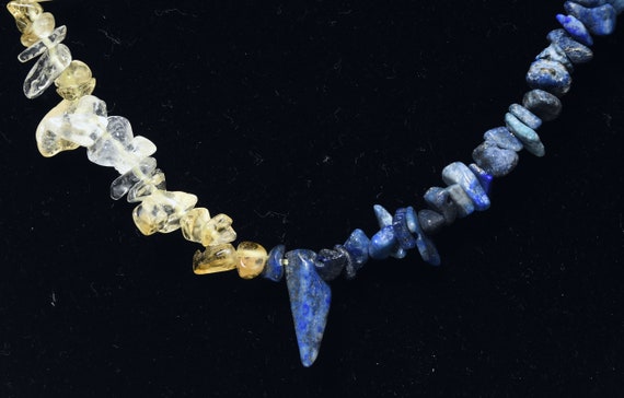 Lapis Lazuli, Citrine, Fluorite Chip Bead Opera N… - image 6