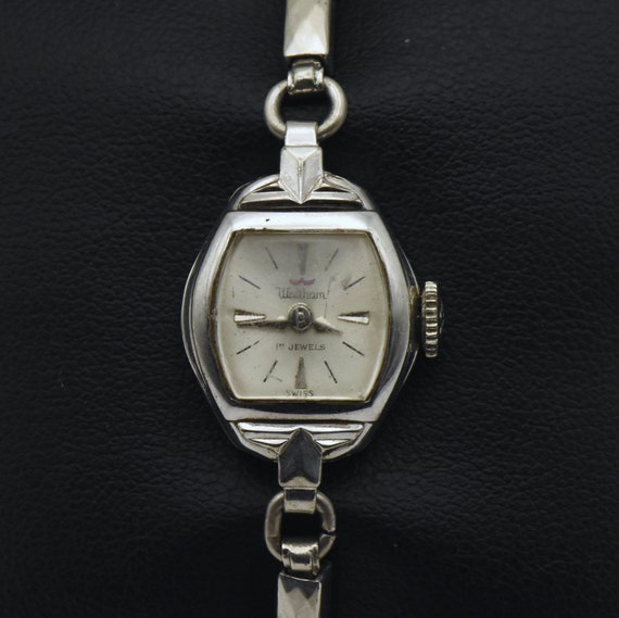Waltham - Vintage 10k Rolled White Gold 17 Jewel Movement Watch