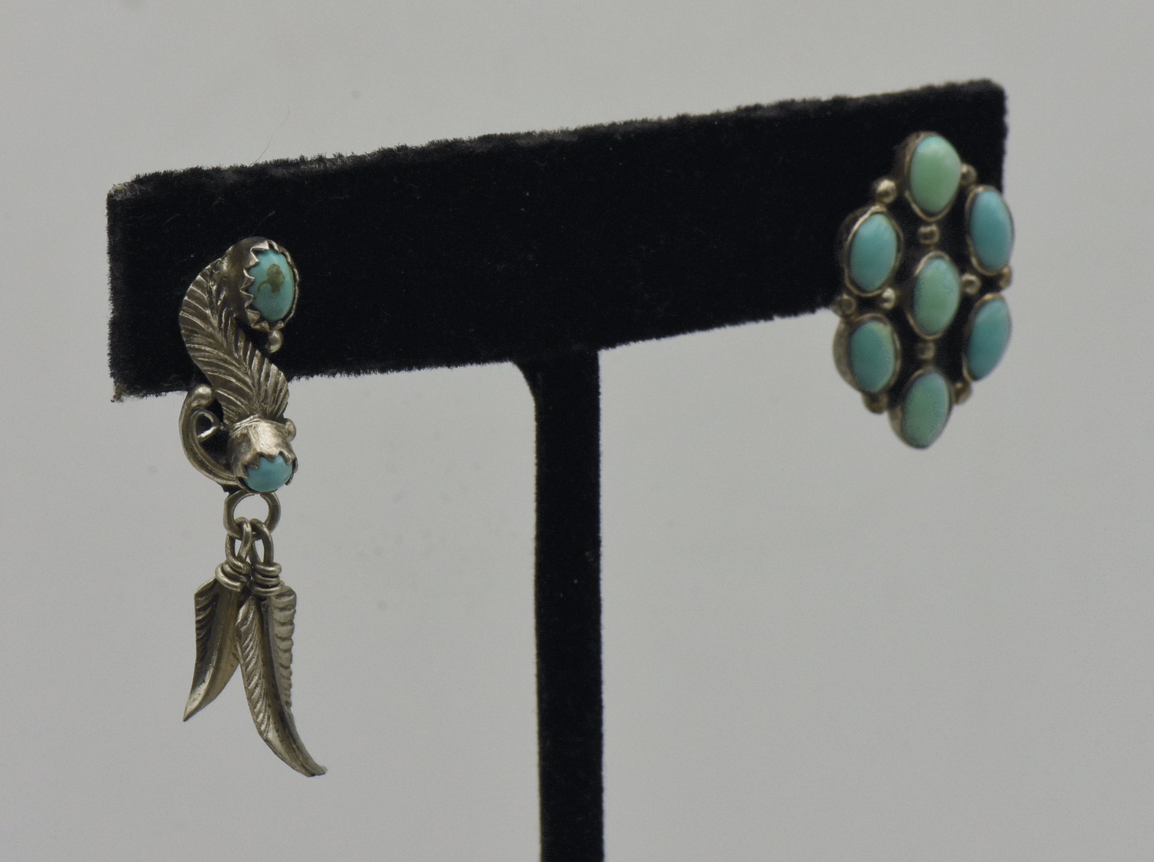 Bijoux touareg ethniques boucles d'oreilles en argent 925 massif